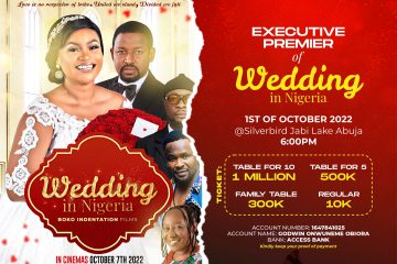 EXCLUSIVE PREMIER THE WEDDING IN NIGERIAN